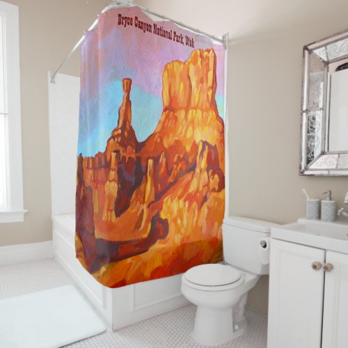 Bryce Canyon National Park _ The Sentinel Shower Curtain