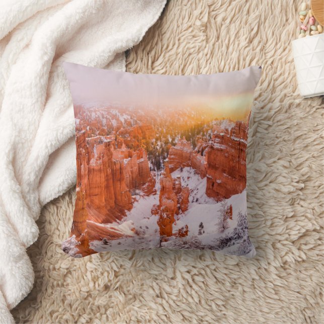 Bryce Canyon National Park Throw Pillow (Blanket)