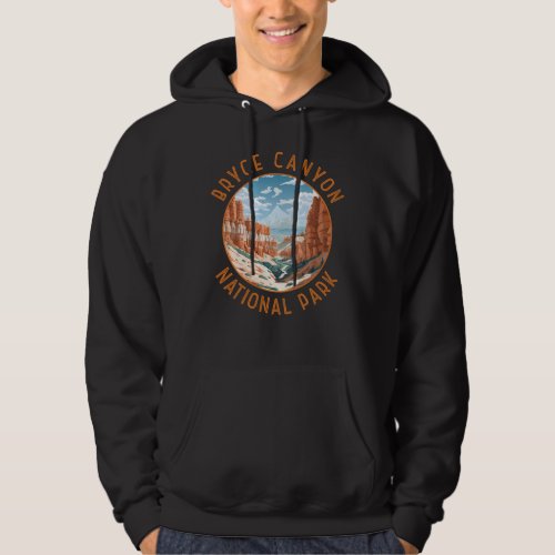 Bryce Canyon National Park Trail Distressed Circle Hoodie