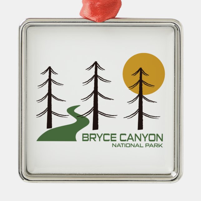 Bryce Canyon National Park Trail Metal Ornament (Front)