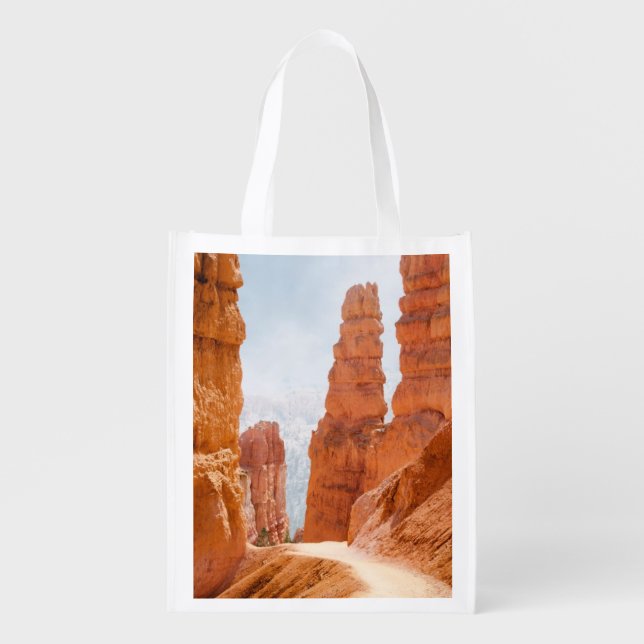 Bryce Canyon National Park Trail Reusable Grocery Bag (Front)