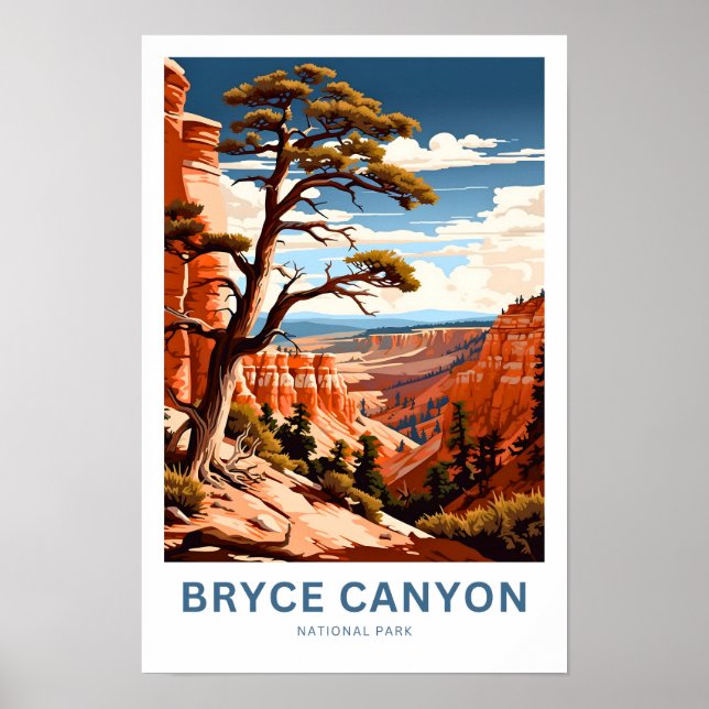 Bryce Canyon National Park Travel Print (Front)
