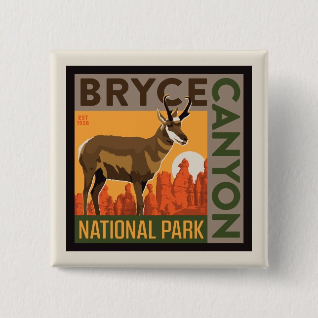 Bryce Canyon National Park | Utah Button (Front)