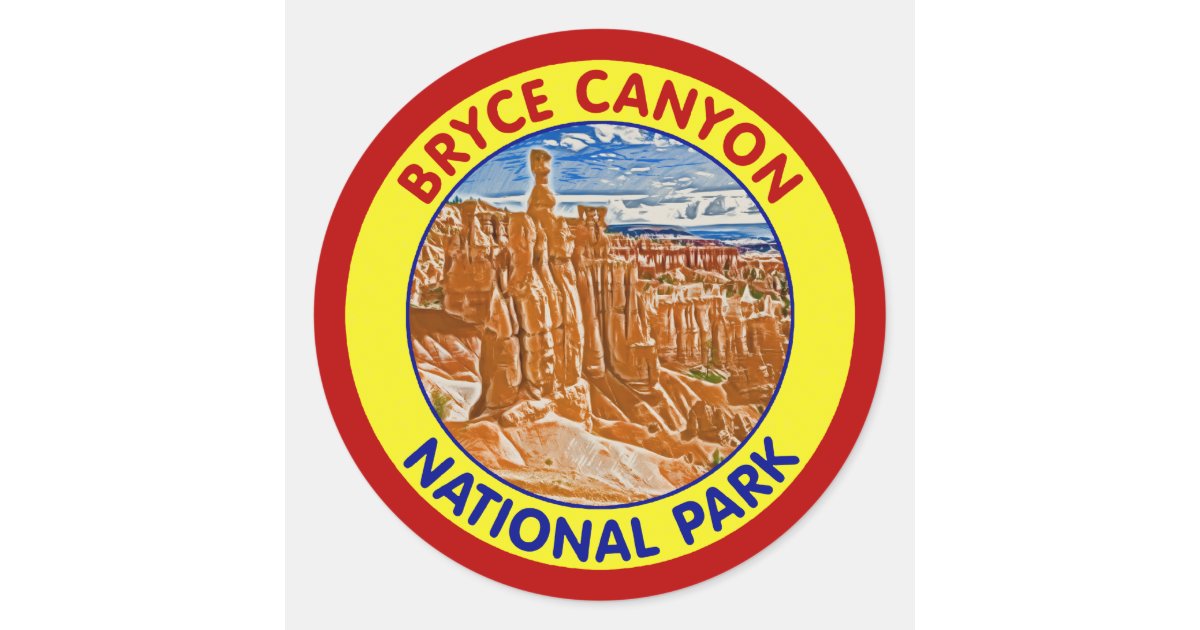 Bryce Canyon National Park, Utah Classic Round Sticker | Zazzle.com