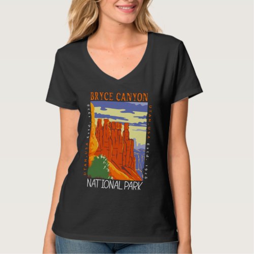  Bryce Canyon National Park Utah Distressed  T_Shirt