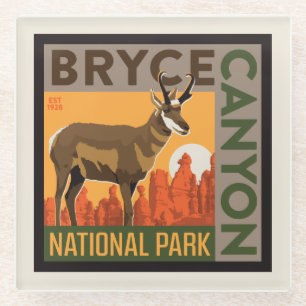 Bryce Canyon National Park Utah Glass Coaster