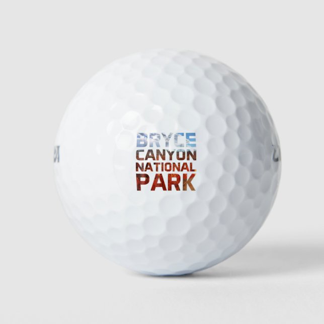 Bryce Canyon National Park Utah Hiking, Camping ts Golf Balls (Front)