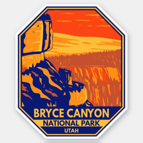 Bryce Canyon National Park Utah Inspiration Point Sticker