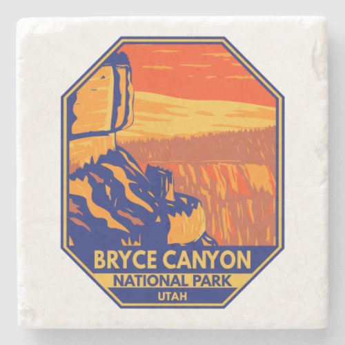 Bryce Canyon National Park Utah Inspiration Point Stone Coaster