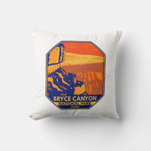 Bryce Canyon National Park Utah Inspiration Point  Throw Pillow