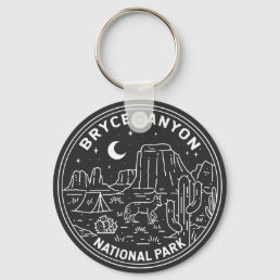 Bryce Canyon National Park Utah Monoline  Keychain