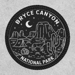 Bryce Canyon National Park Utah Monoline  Patch