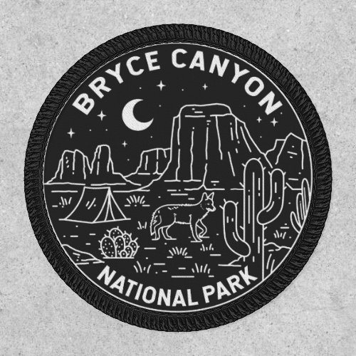 Bryce Canyon National Park Utah Monoline  Patch