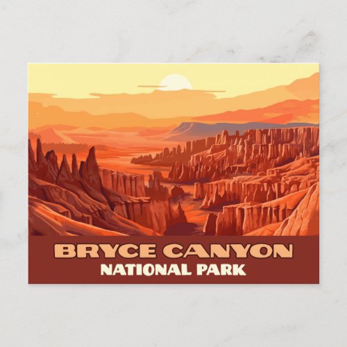 Bryce Canyon National Park Utah Mountains Postcard