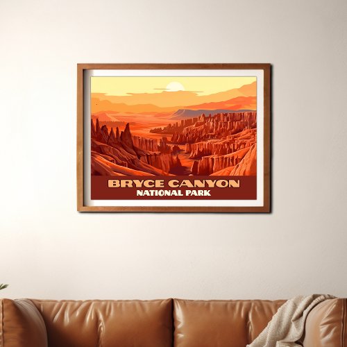 Bryce Canyon National Park Utah Mountains Poster