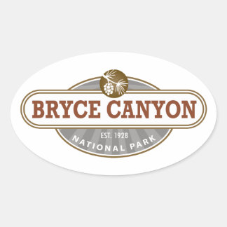 Bryce Canyon National Park Utah Oval Sticker