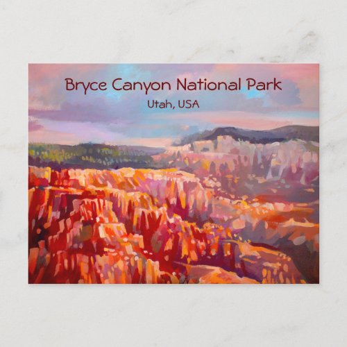 Bryce Canyon National Park Utah Postcard