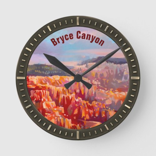 Bryce Canyon National Park Utah Round Clock