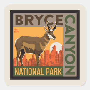 Bryce Canyon National Park Utah Square Sticker