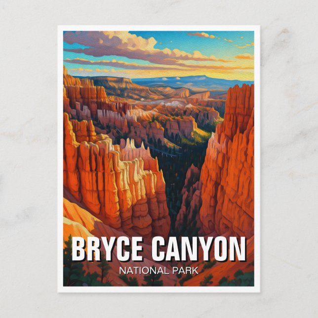 Bryce Canyon National Park Utah Sunset Postcard (Front)