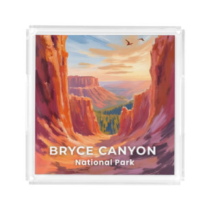 Bryce Canyon National Park Utah Travel Acrylic Tray