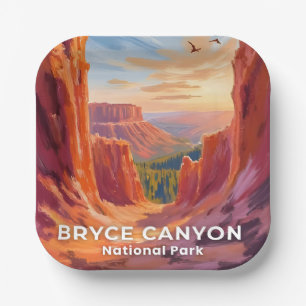 Bryce Canyon National Park   Utah Travel Paper Plates