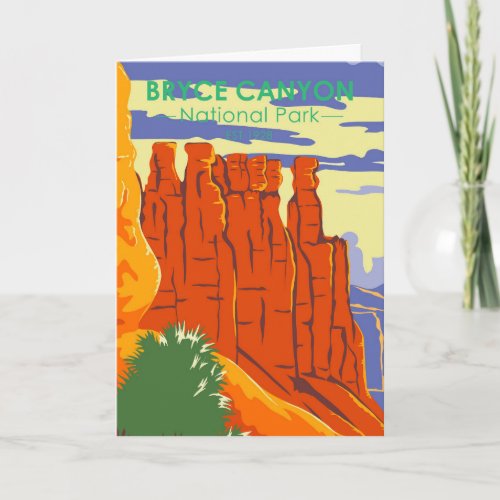  Bryce Canyon National Park Utah Vintage Card
