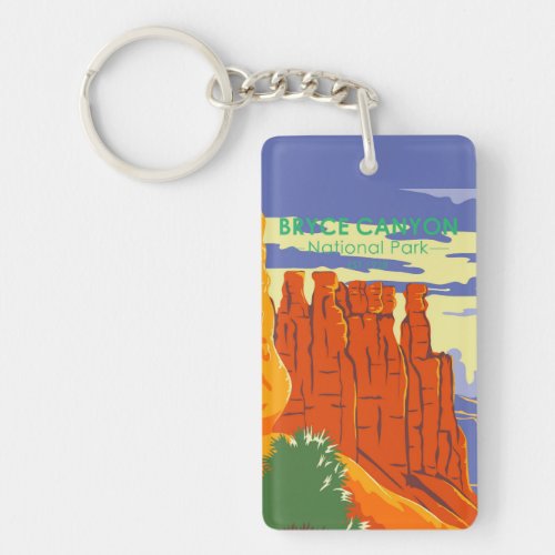  Bryce Canyon National Park Utah Vintage Keychain