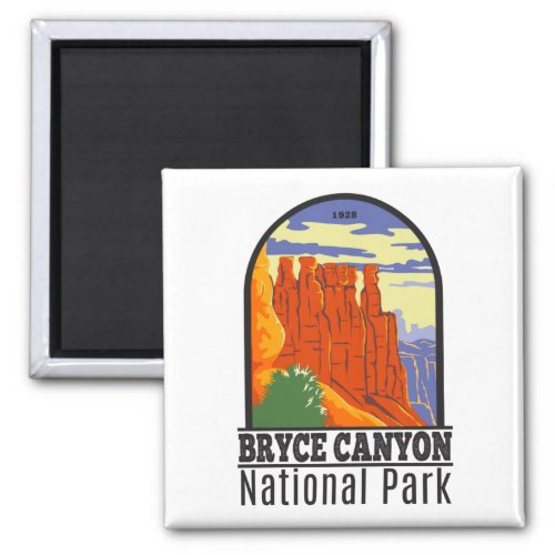 Bryce Canyon National Park Utah Vintage  Magnet