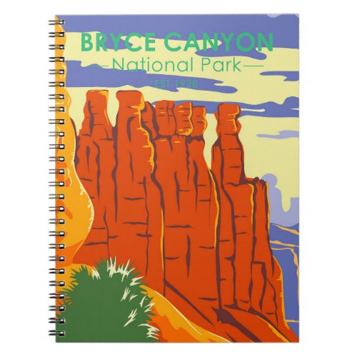  Bryce Canyon National Park Utah Vintage Notebook