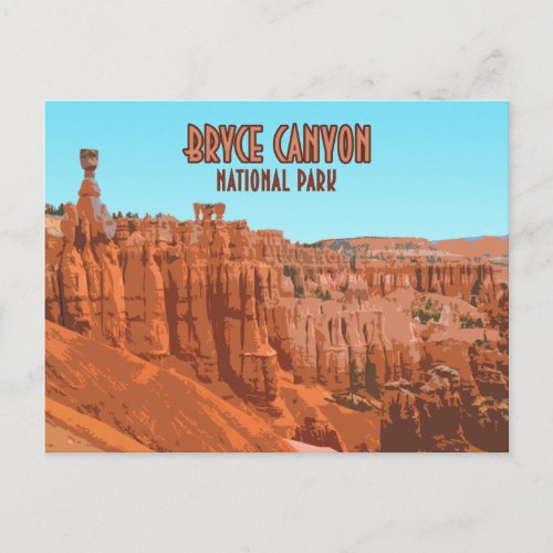 Bryce Canyon National Park Utah Vintage Postcard