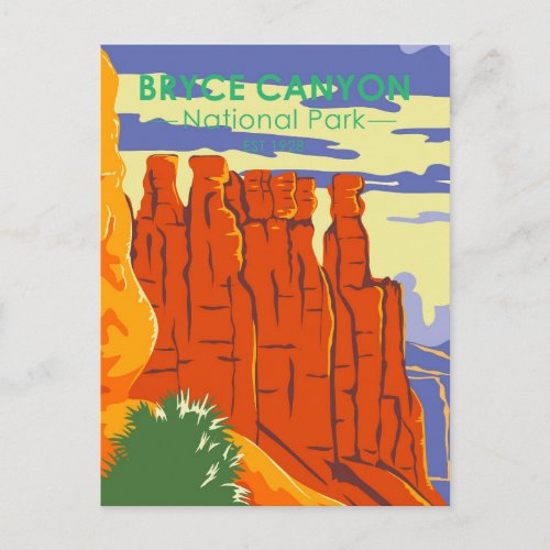  Bryce Canyon National Park Utah Vintage Postcard