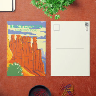 Bryce Canyon National Park Utah Vintage Postcard