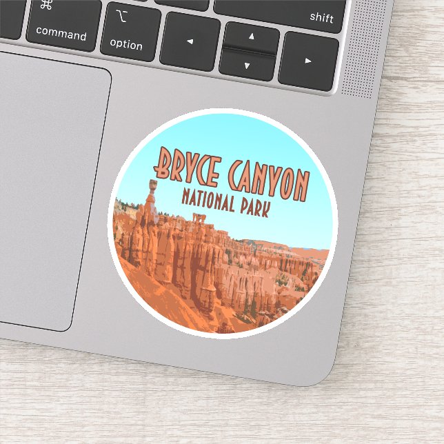 Bryce Canyon National Park Utah Vintage Sticker (Detail)