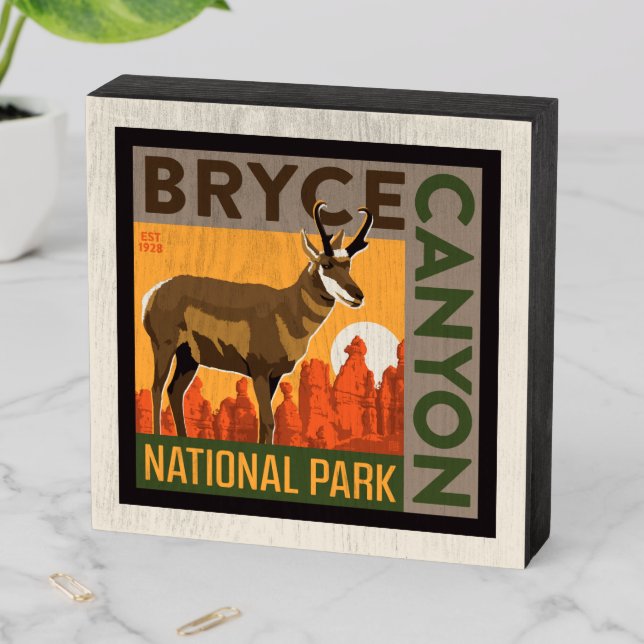 Bryce Canyon National Park | Utah Wooden Box Sign (In Situ Horizontal)