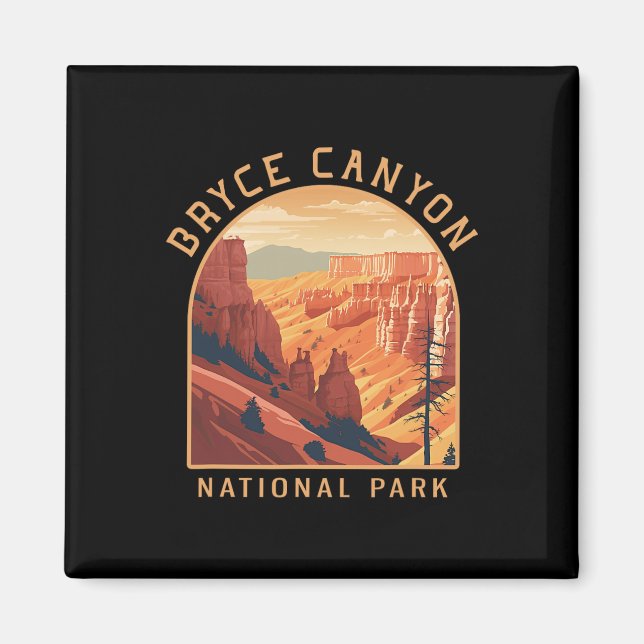 Bryce Canyon National Park Vintage  Magnet (Front)