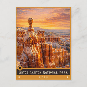 Bryce Canyon National Park Vintage Postcard