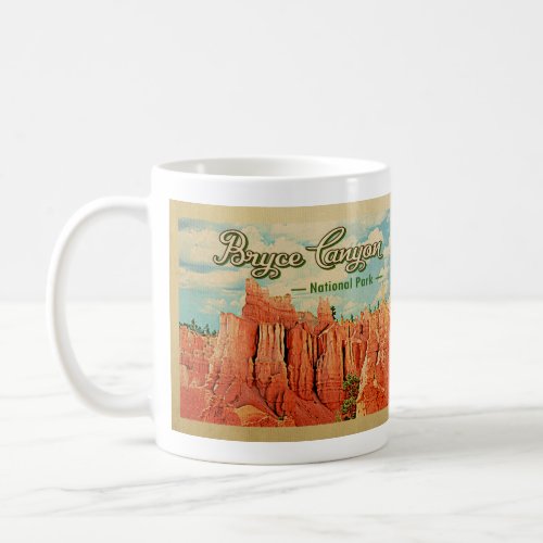 Bryce Canyon National Park Vintage Travel Coffee Mug