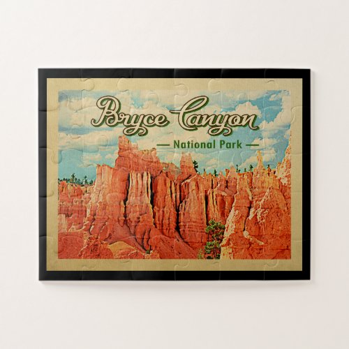 Bryce Canyon National Park Vintage Travel Jigsaw Puzzle