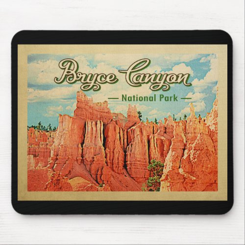 Bryce Canyon National Park Vintage Travel Mouse Pad