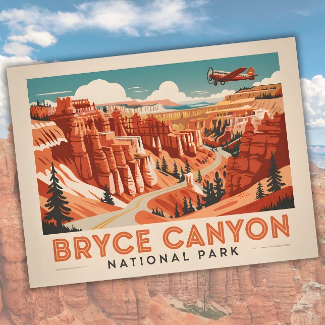 Bryce Canyon National Park Vintage Utah Travel Postcard (Bryce Canyon National Park Vintage Utah Travel Postcard)
