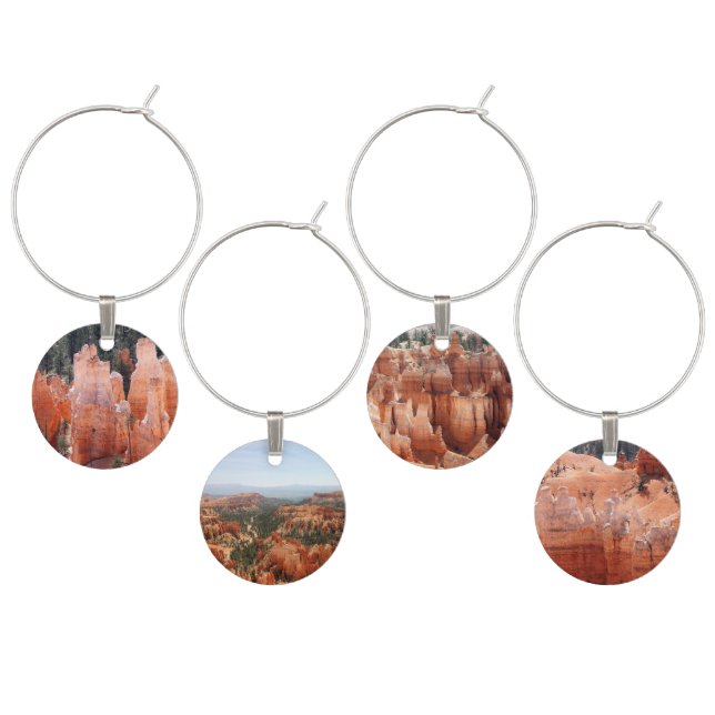 Bryce Canyon National Park Wine Charms (Staggered)