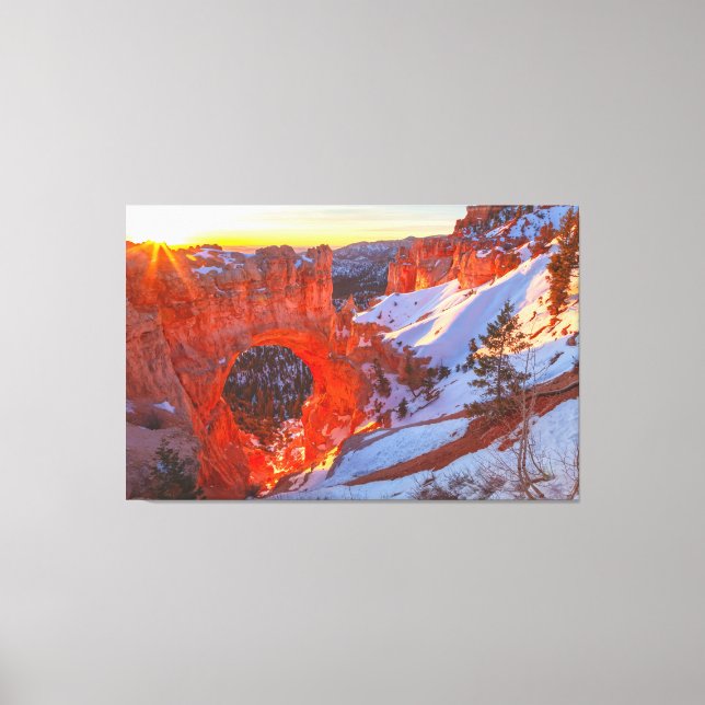 Bryce Canyon Natural Arch Canvas Print (Front)