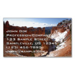 Bryce Canyon Natural Bridge Snowy Landscape Photo Business Card Magnet