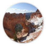Bryce Canyon Natural Bridge Snowy Landscape Photo Ceramic Knob