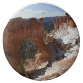 Bryce Canyon Natural Bridge Snowy Landscape Photo Chocolate Covered Oreo (Front)