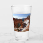 Bryce Canyon Natural Bridge Snowy Landscape Photo Glass