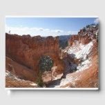 Bryce Canyon Natural Bridge Snowy Landscape Photo Guest Book