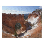Bryce Canyon Natural Bridge Snowy Landscape Photo Jigsaw Puzzle