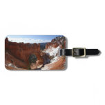 Bryce Canyon Natural Bridge Snowy Landscape Photo Luggage Tag
